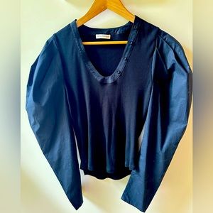 Ulla Johnson Joanne Ribbed Jersey Poplin